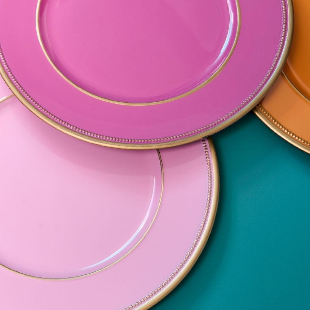 PLACEMAT D33CM, PINK, PLASTIC, Werner Voss