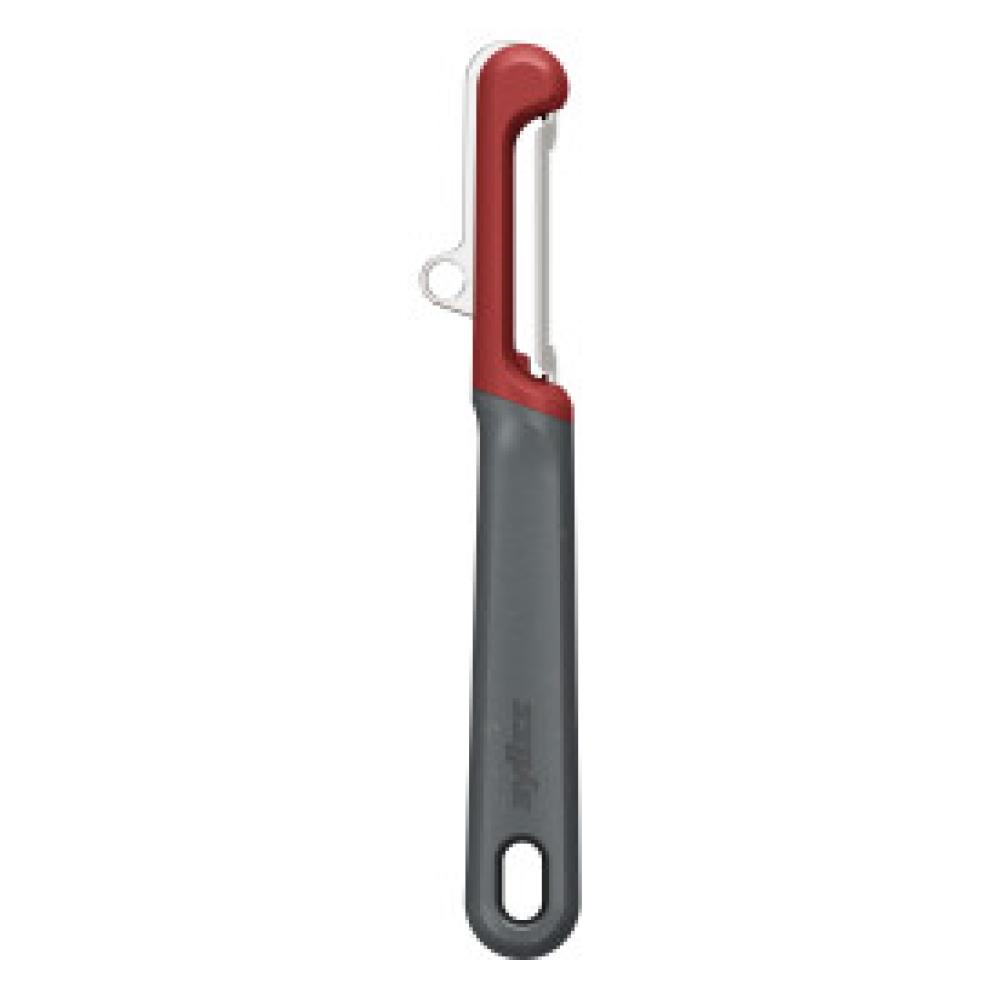 ZYLISS PEELER 17.5CM, VERTICAL, WITH SERRATED BLADE, WHEAT STRAW PLASTIC/STAINLESS STEEL, Zyliss