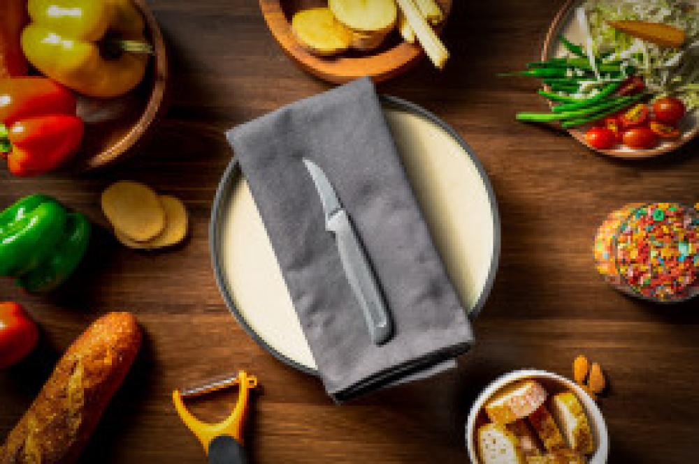 ZYLISS PEELING KNIFE 6CM, WHEAT STRAW PLASTIC/STAINLESS STEEL, Zyliss