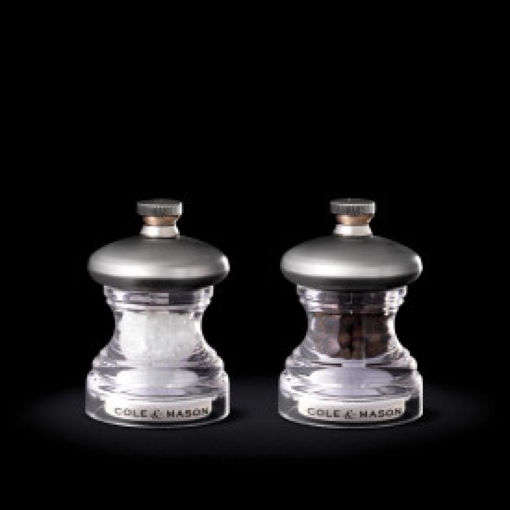 BUTTON SOOLA/PIPRAVESKI KOMPLEKT 2TK, 6.5CM, AKRÜÜL/ROOSTEVABA TERAS, Cole and Mason