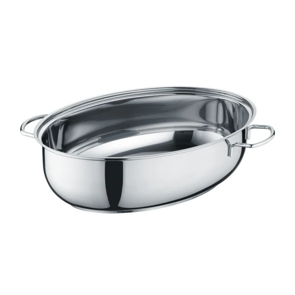 CEPEŠTRAUKS 7.7L, 38X25.5, AR STIKLA VĀKU, NER.TĒR., INDUKCIJAI, Berndes
