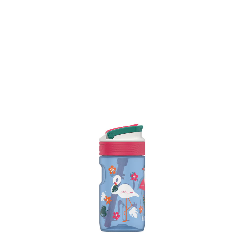 LAGOON ŪDENS PUDELE BĒRNIEM 400ML, FLAMINGO, Kambukka