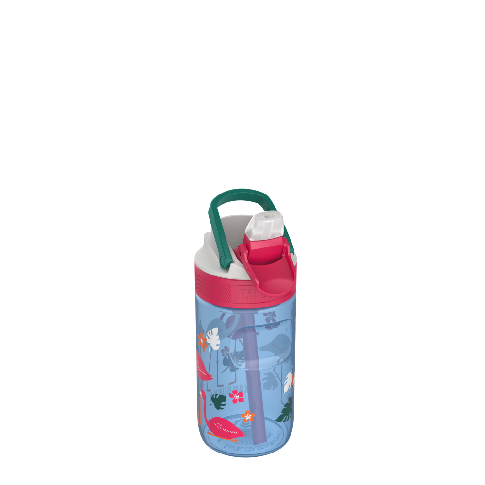 LAGOON ŪDENS PUDELE BĒRNIEM 400ML, FLAMINGO, Kambukka