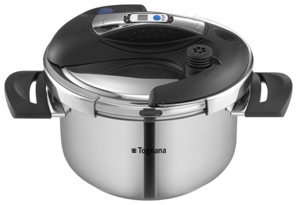 NATURAL GOURMET PRESSURE COOKER 5L, W TIMER, ST.ST., Tognana