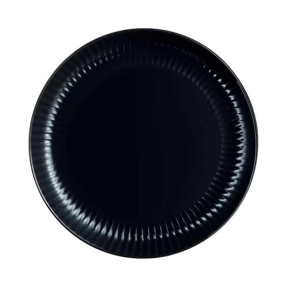 COTTAGE BLACK PUSDIENU ŠĶĪVIS 25CM, MELNS, STIKLS, Luminarc