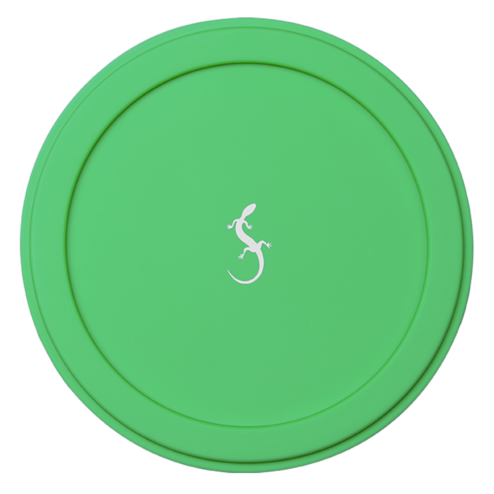 LID FOR YOGHURT/CREAM CONTAINER D9.9CM, GREEN, SILICONE, Lurch