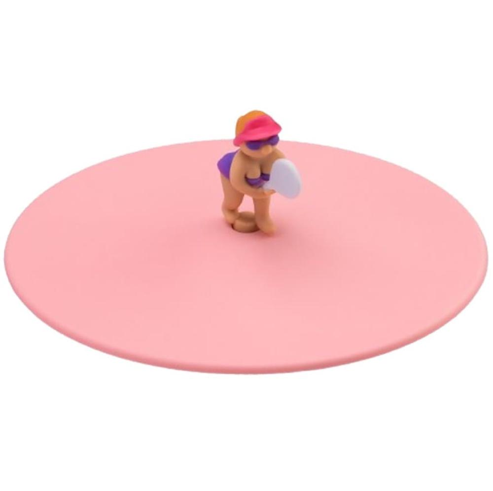 MY LID LID FOR GLASS D10.5CM, TINA PLAYS TENNIS, SILICONE, Lurch