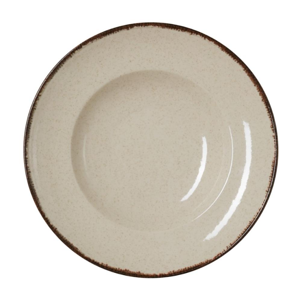 SMILLA SAND PASTA PLATE D27.5CM, BEIGE, PORCELAIN, WAS