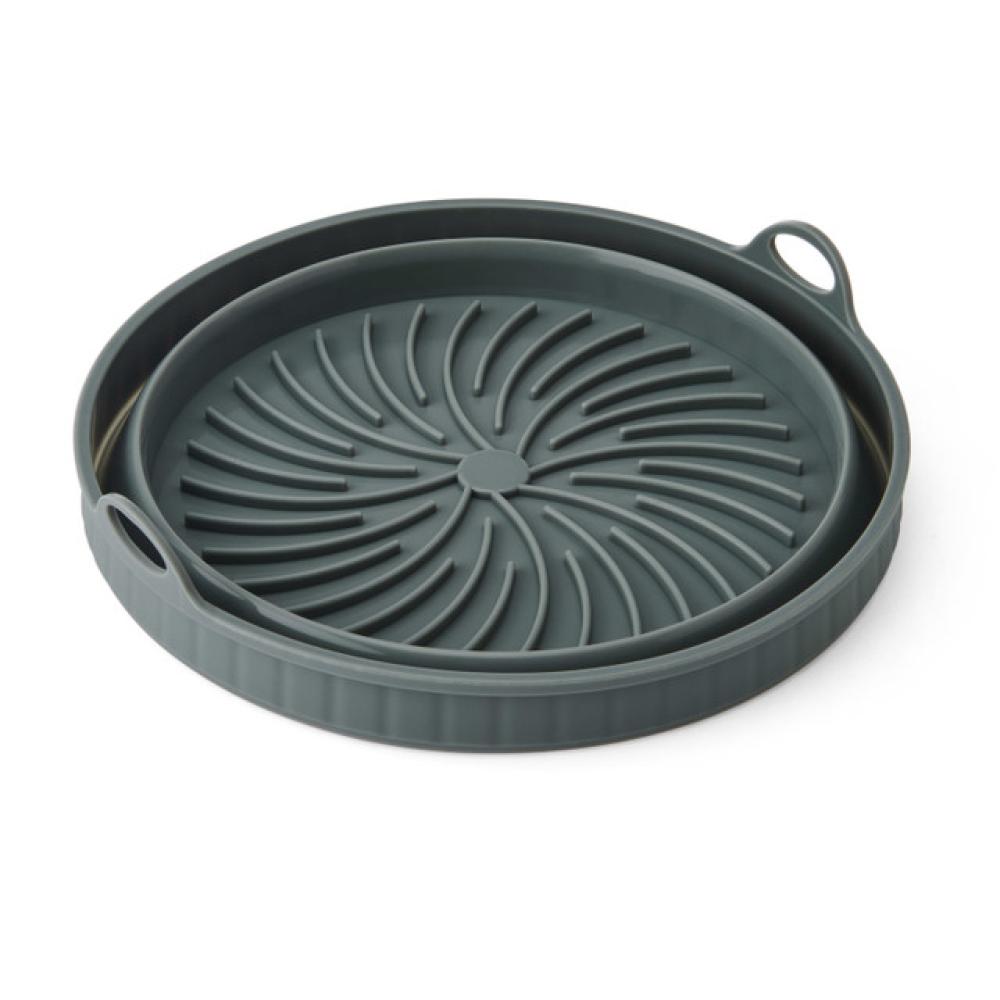 KITCHENCRAFT AIR FRYER LINER COLLAPSIBLE D20CM, GREY, SILICONE, Kitchen Craft