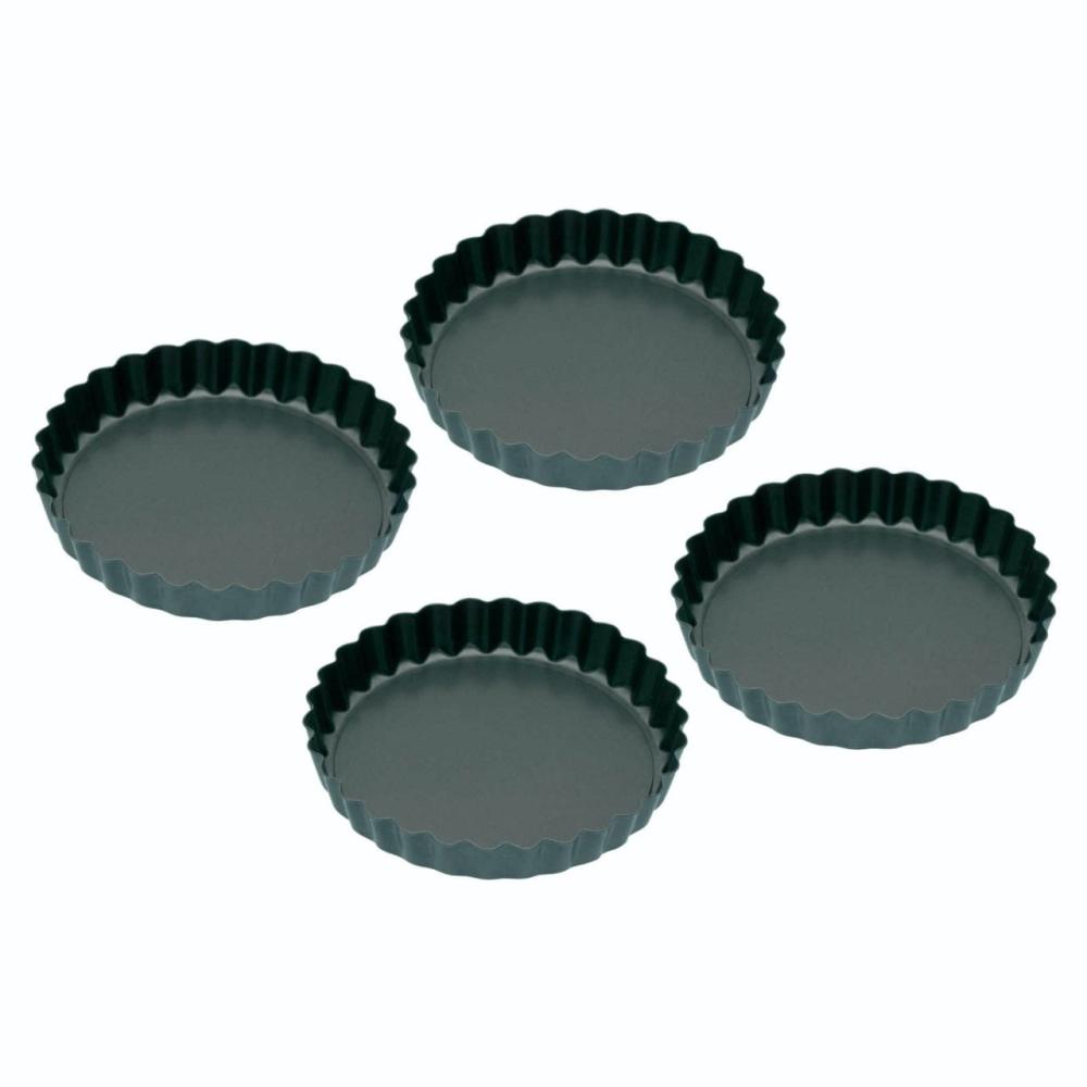 KITCHENCRAFT NON-STICK MINI KŪKU CEPAMFORMAS KOMPL. 4 GAB. MELNAS, OGLEKĻA TĒR., Kitchen Craft