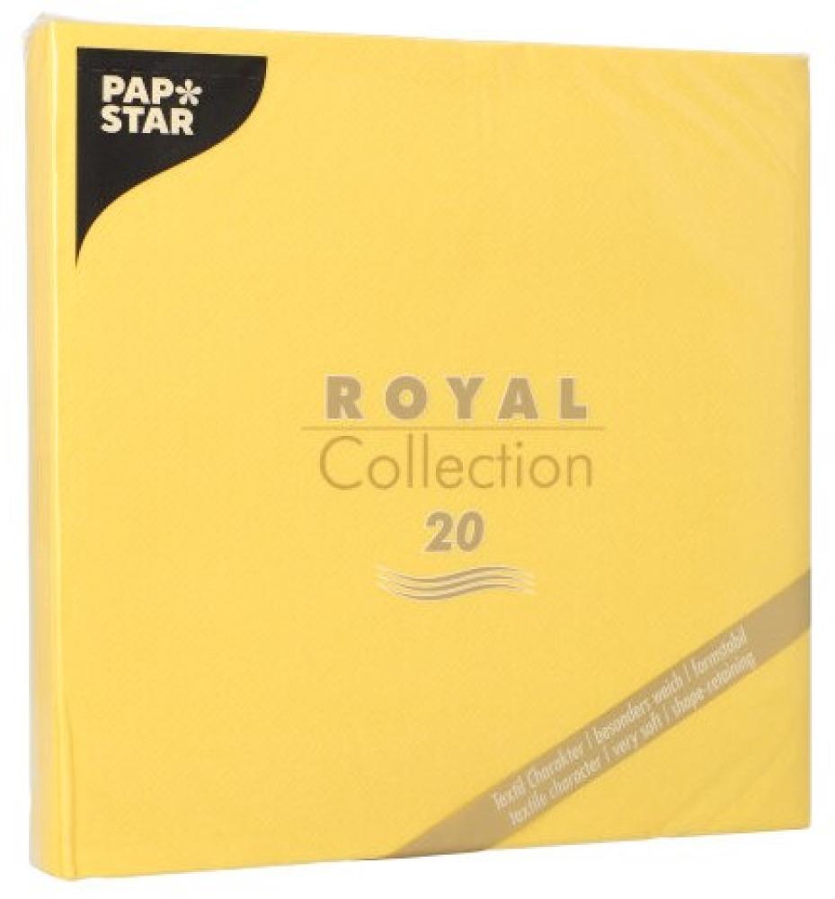 ROYAL COLLECTION NAPKINS 40x40CM, 20PCS, YELLOW 0.1774kg/pack, Pap Star