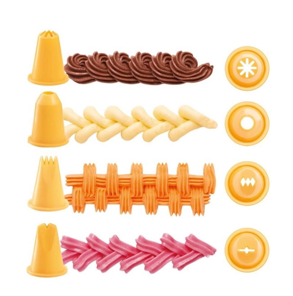DELICIA ACCORDION SQUEEZE DECORATOR, 5 NOZZLES, PLASTIC, Tescoma