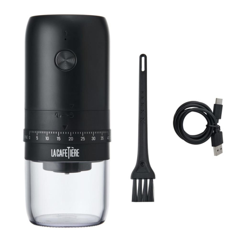 LA CAFETIÈRE ELEKTRISKAS KAFIJAS DZIRNAVIŅAS 200ML, MELNA, PLASTM., KERAM.DZIRN., La Cafetiere