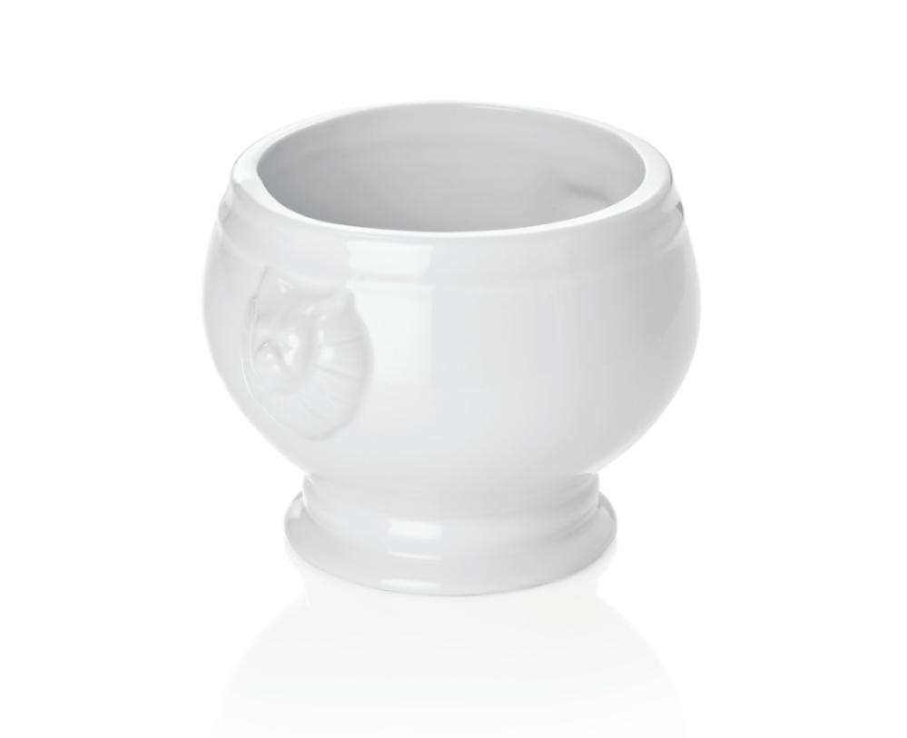 LION SOUP TUREEN 1L/D19.5CM, WHITE, PORCELAIN, WAS