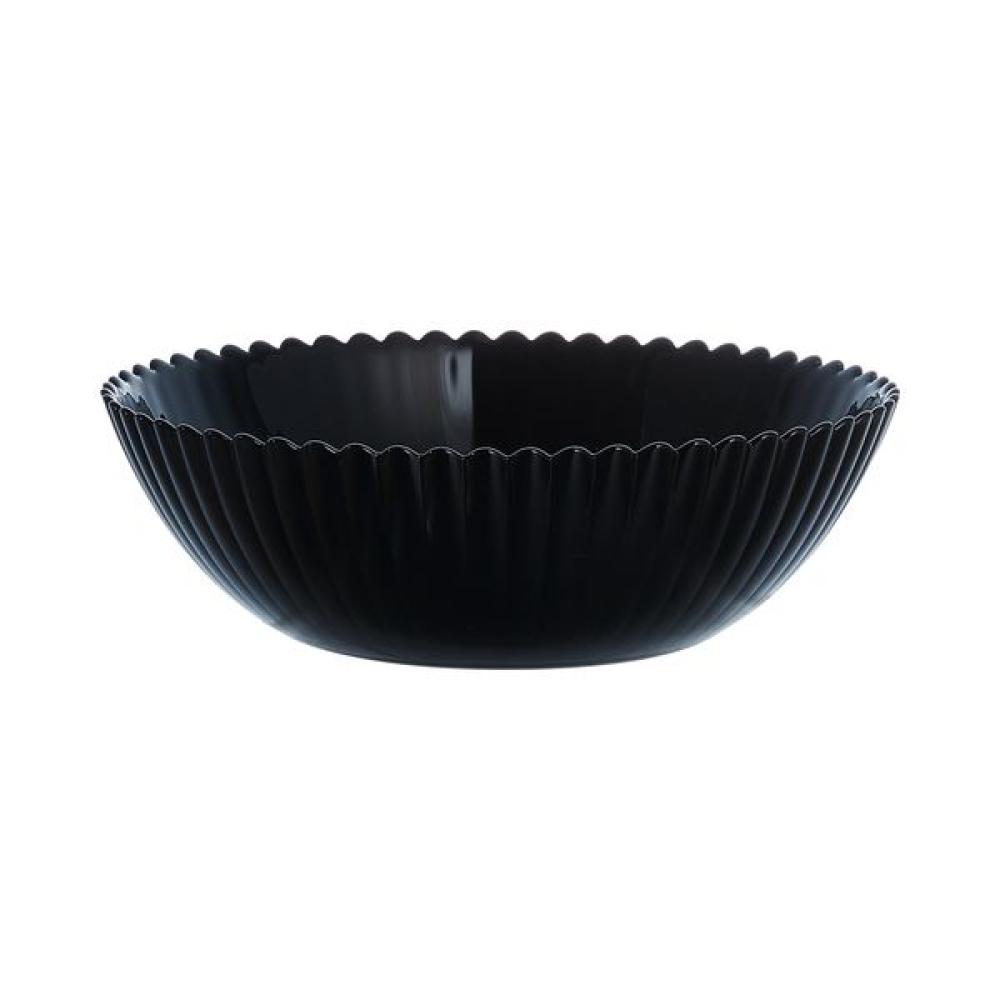 BLOOM BLACK BOWL 16CM, BLACK, GLASS, Luminarc