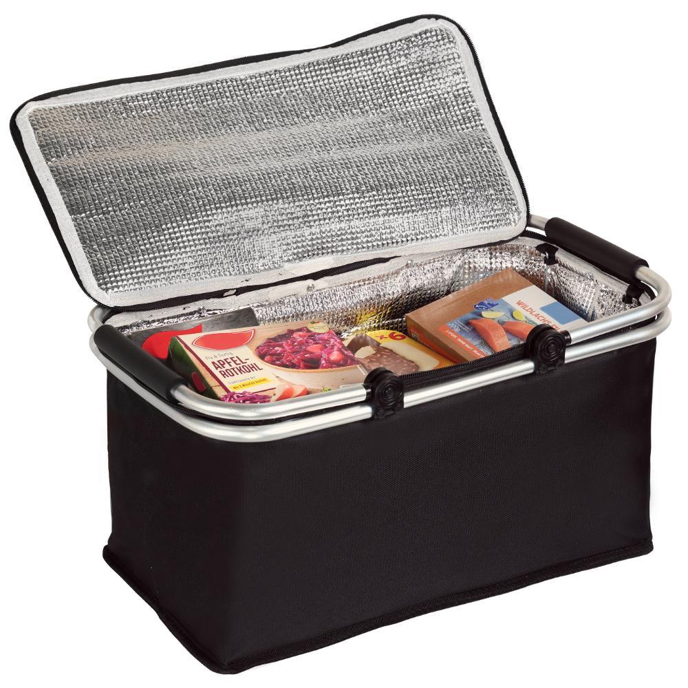 THERMO BAG 50x29x25.5CM, BLACK, POLYESTER, Kesper