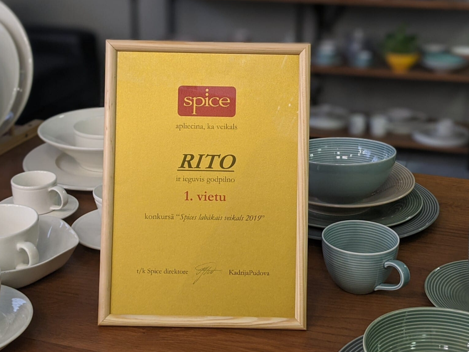 RITO iegūst 1. vietu konkursā "Spice Home labākais veikals 2019"