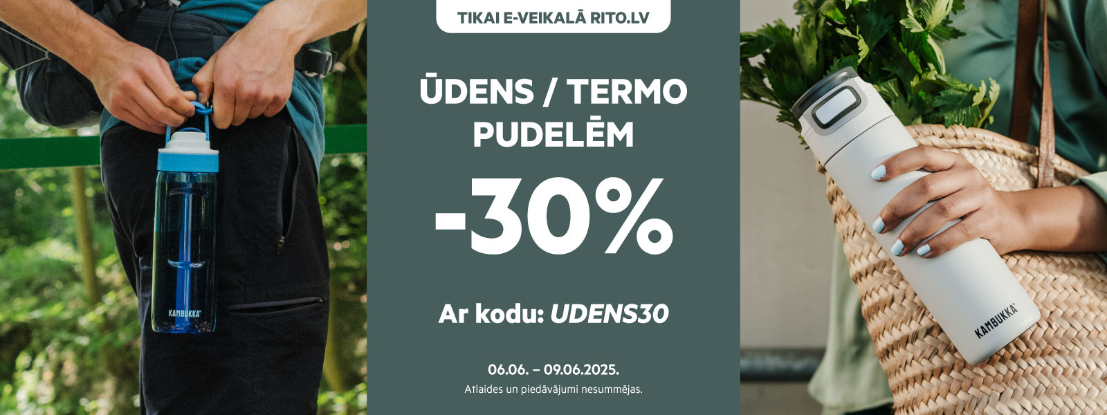 E-veikalā rito.lv ŪDENS/ TERMOPUDELĒM -30% atlaide