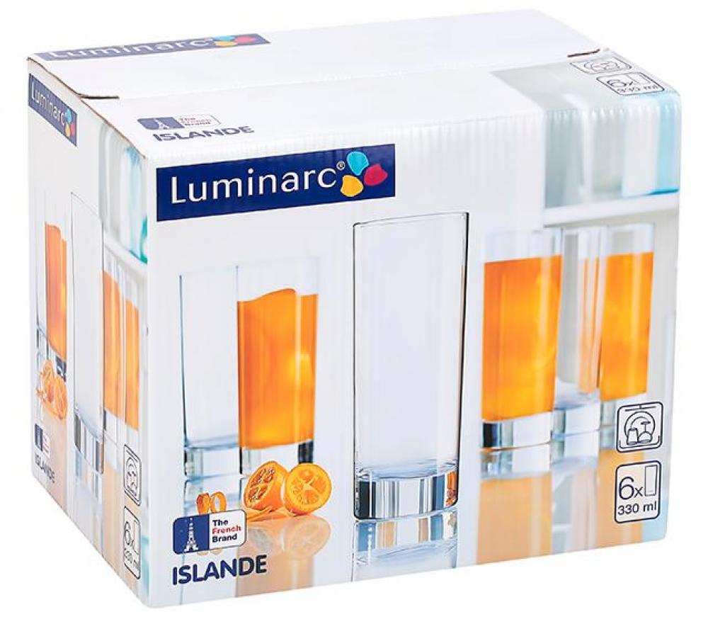 ISLANDE SULAS GLĀZES 330ML, 6GAB (OSZ), Luminarc